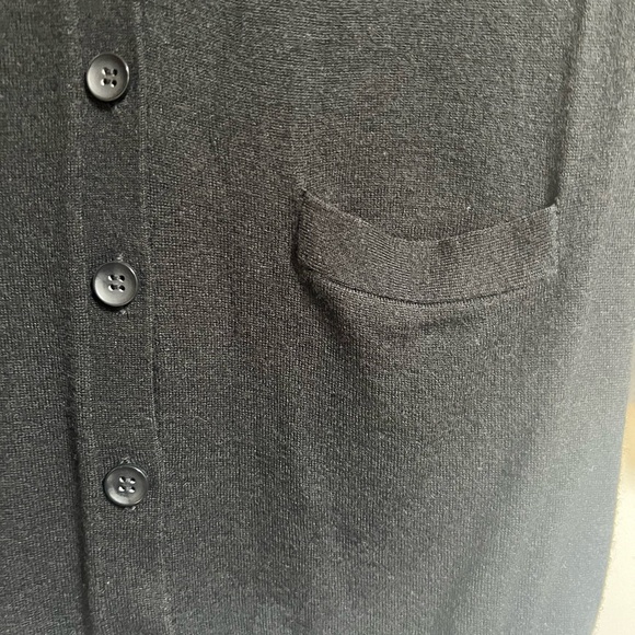 Halogen Black Cardigan Sweater Zip Up Sides - Medium - Picture 4 of 6